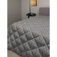 thumbnail image 2 of Abstract Down Alternative Comforter, Geometric Simple Composition of Monochrome Connected Motifs and Streaks, Microfiber Quilt for All Season, 5 Sizes, Pale Grey and White, by Ambesonne, 2 of 3