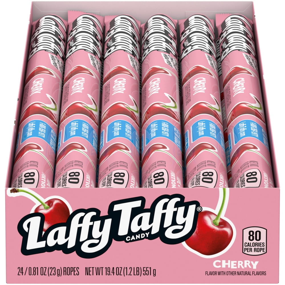 Laffy Taffy Rope Cherry Candy, 0.81 oz (24 Count)