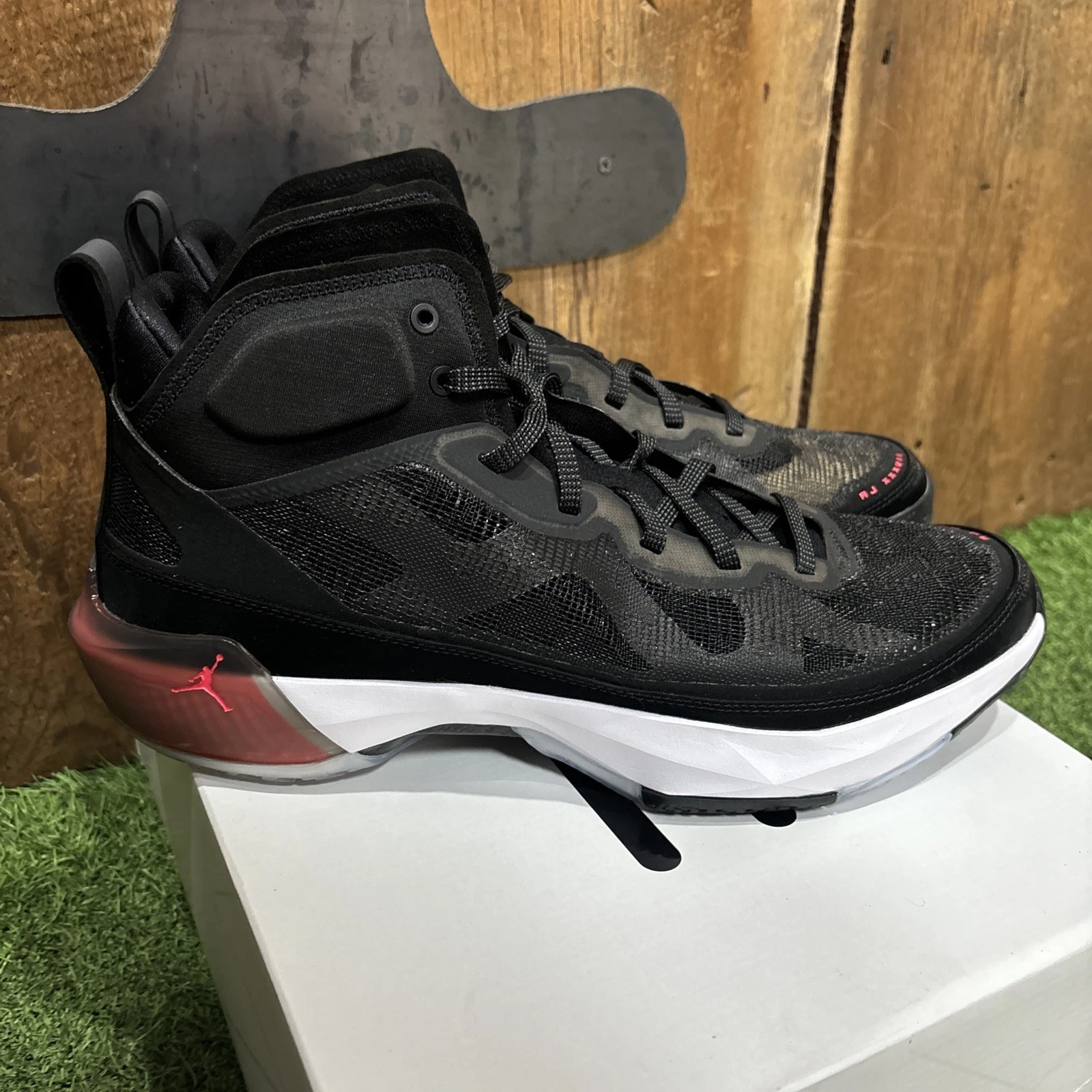 Nike Air Jordan 37 'Black Hot Punch' Sneakers Basketball Shoes