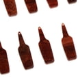 thumbnail image 3 of 10pcs Mini Joyería Acrílica Botella de Cerveza Salvador Colgante de Acetato Marrón, 3 of 10