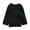 black, variant on Alfani Womens Button Sleeve Pullover Blouse, Black, Small