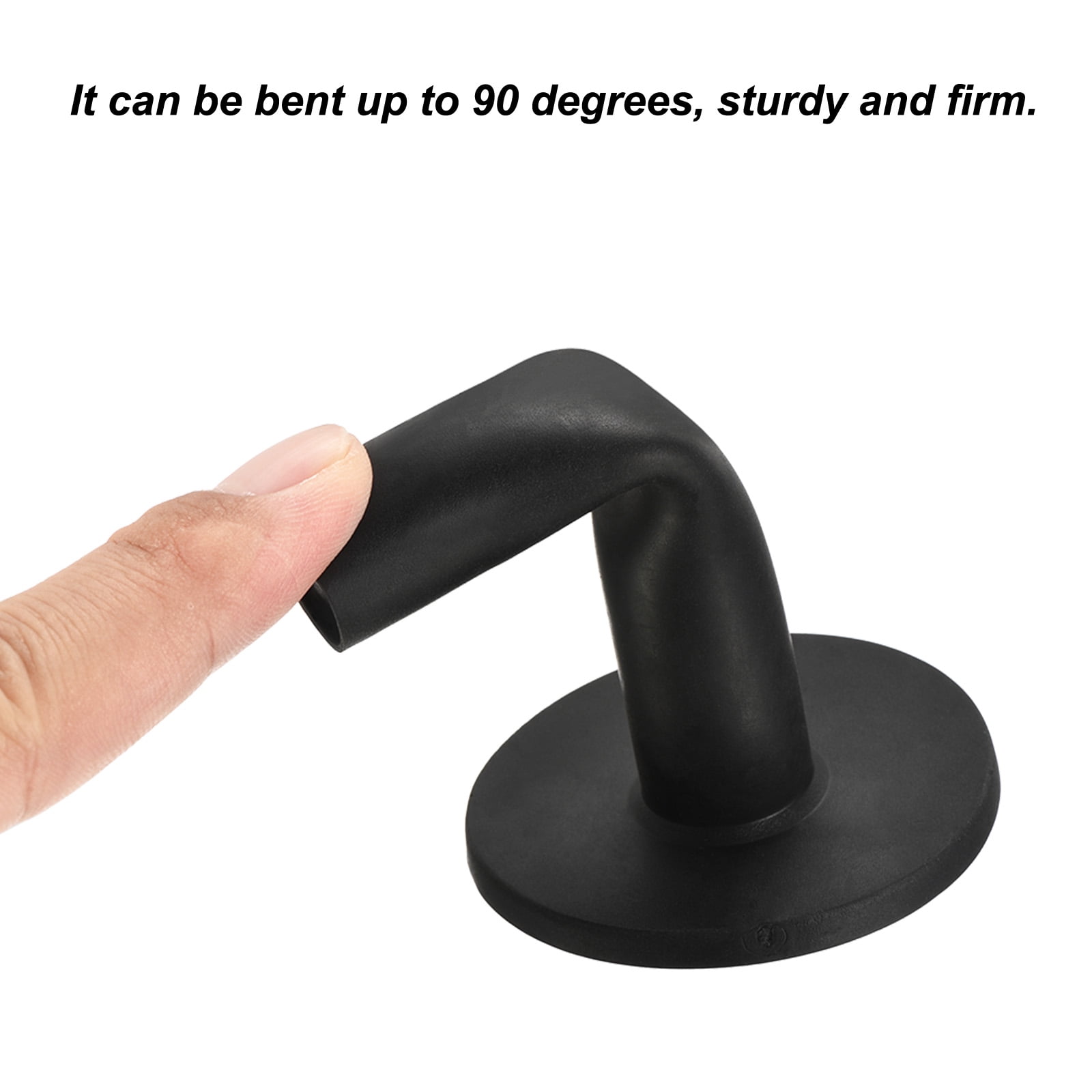 Unique Bargains Training Range Tee Stable Ball Holder Rubber Golf Tee Black 3.4 Inch