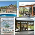 thumbnail image 5 of Covers & All Custom Clear Tarps Heavy Duty Waterproof Material, 18 oz Clear PVC Tearproof Tarpaulin, Available in Custom Sizes for Indoor & Outdoor Use (Custom Sizes, Clear), 5 of 7