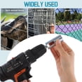Drill Chuck Tool For 9 Gauge Twist Ties,High-tensile Wire Easy Twist Tool,Heavy Duty Fence Wire Twisting Tool,Twisted Fence Tool For Fixing Chain Link Fence And Loop Fences
