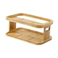 thumbnail image 2 of Soporte de madera para botellas de aceite, ideal para cocina y hogar. Ahorra espacio y es versátil a su diseño antideslizante., 2 of 9