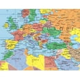 thumbnail image 2 of 48x78 Huge World Classic Elite Wall Map Laminated, 2 of 4