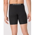 thumbnail image 2 of Hanes Core Stretch Men's Long Leg Boxer Briefs Pack - 6-Pack - Moisture-Wicking Cotton-Stretch Underwear Black L, 2 of 6