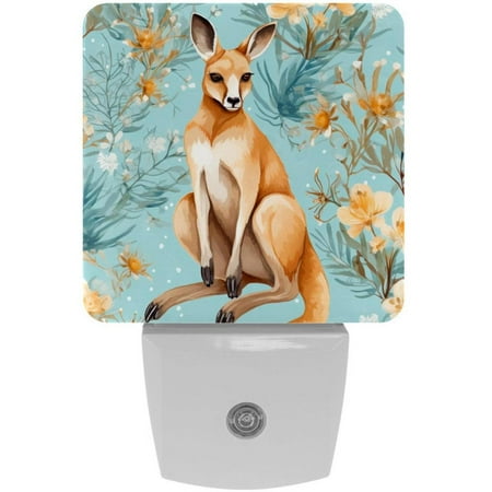 

Kangaroo LED Square Night Light - Modern and Stylish Plug-in Lamp for Bedside or Hallway - Energy Efficient and Soft Glow Indoor Lighting
