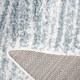 thumbnail image 6 of SAFAVIEH Rumi Barrett Striped Polyester Shag Area Rug, Light Blue/Ivory, 4' x 6', 6 of 8