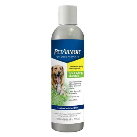 PetArmor Itch and Allergy Shampoo, 8 fl oz