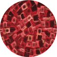 thumbnail image 1 of Ahgly Company Machine Washable Indoor Round Transitional Lava Red Area Rugs, 6' Round, 1 of 7