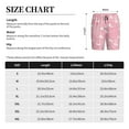 thumbnail image 3 of Balery Pink Flamingos and Flowers Men's Cotton Knit Pajama Shorts Waistband & Pockets,Short Pajama Pants-XX-Large, 3 of 8