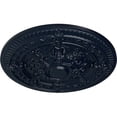 thumbnail image 3 of Ekena Millwork 26"OD x 3"P Vincent Ceiling Medallion (Fits Canopies up to 6"), Hand-Painted Midnight Dream, 3 of 5
