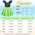 thumbnail image 2 of Marendyee One Piece Princess Swimsuit for Girls Short Sleeve Swim Dress Rash Guard Bathing Suit Skirted Swimwear 3-10 Years, 2 of 12