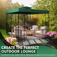 thumbnail image 2 of Cubierta de Reemplazo para Toldo de Gazebo Flexzion 8x8 Impermeable Verde, 2 of 9