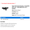 thumbnail image 2 of Upper Thermostat Housing - Compatible with 1999 - 2000 BMW 528i 2.8L 6-Cylinder, 2 of 2