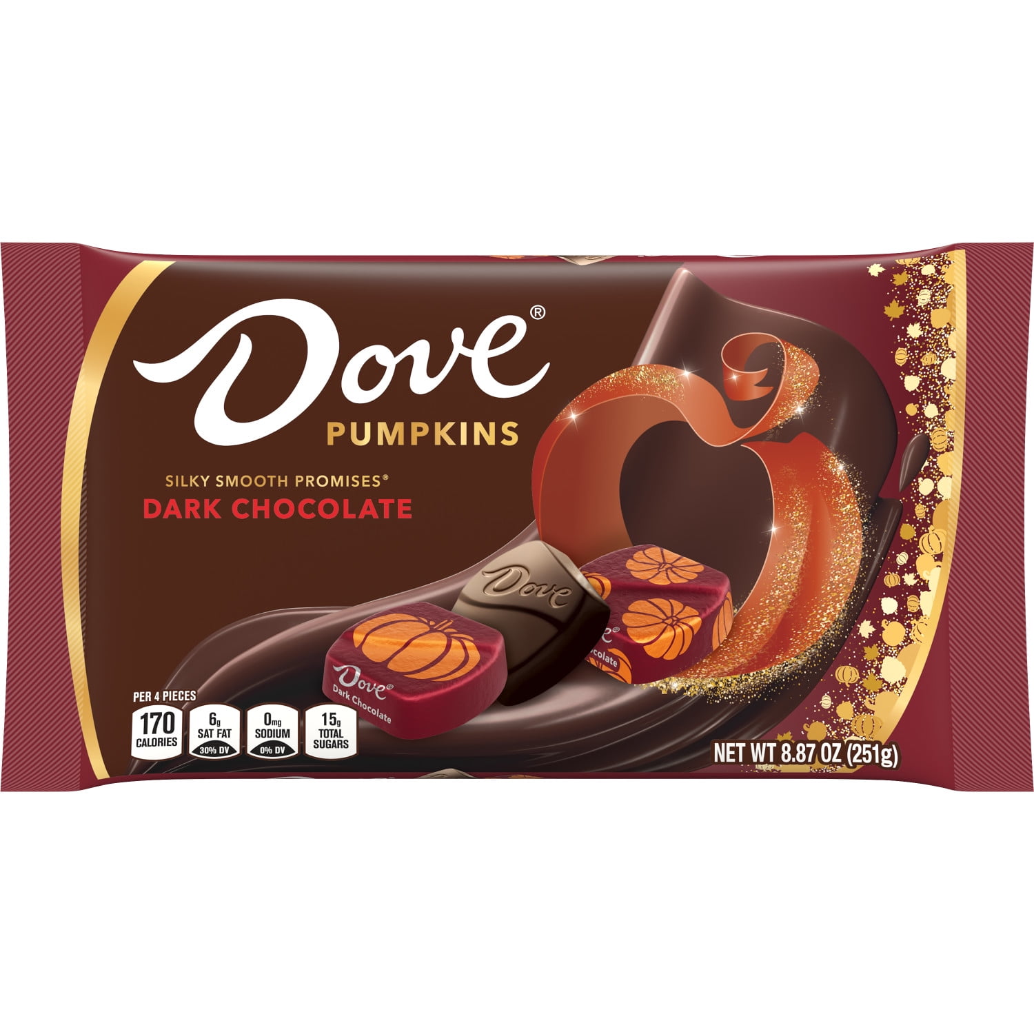 Dove Promises Dark Chocolate Fall Halloween Candy - 8.87 oz