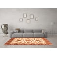 thumbnail image 3 of Ahgly Company Indoor Rectangle Oriental Orange Traditional Area Rugs, 7' x 9', 3 of 4