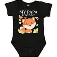 thumbnail image 3 of Inktastic My Papa Loves Me- little fox Boys or Girls Baby Bodysuit, 3 of 5