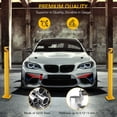 thumbnail image 5 of 2Pack 4.5 x 36 inch Safety Bollard, Yellow Safety Steel Bollard Post with 8 Anchor Bolts, for Traffic Control, Driveway Barrier, Parking Pole, 5 of 7