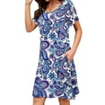 thumbnail image 3 of TARAINYA Summer Dresses for Women Trendy Mini Swing Dress Casual Beach Sundress with Pockets, 3 of 6