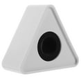 thumbnail image 3 of Miangastore Portable ABS Injection Molding Triangular Shaped Interview Mic Microphone Logo Flag Station Logo (White), 3 of 9