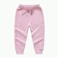 thumbnail image 2 of Hessimy Children Toddler Quick Dry Pull On Jogger Pants Baby Boy Pants Cargo Pants For Men Stretch Baby Boy Pants (Pink,12-18 Months), 2 of 3