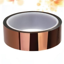 KONTONTY 1Set Polyimide High Temperature Heat Resistant Tape for Electrical Insulation Tawny 30mm Width 33m Length