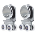 thumbnail image 1 of 2 Pcs Roues de Porte de Douche Roues de Remplacement pour Porte de Salle de Bain Roues à Poulies Coureurs, 1 of 8