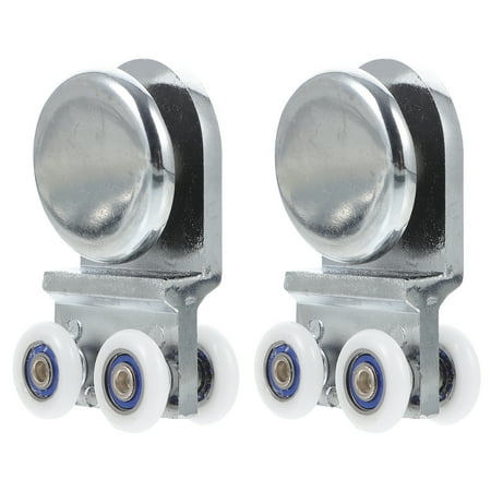 

Door Shower Rollers Wheels Wheel Sliding Glass Runners Double Bathroom Crane Hanging Replacements Roller Alloy Aluminum