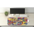 thumbnail image 2 of Colorful Computer Mouse Pad, Random Triangles Vibrant Composition Geometrical Modern Design, Rectangle Non-Slip Rubber Mousepad Large, 31" x 12" Gaming Size, Multicolor, by Ambesonne, 2 of 2