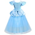 thumbnail image 3 of Disfraz de princesa Fengligoo azul para niñas de 5 a 6 años, 3 of 8