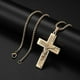 thumbnail image 4 of Collar Amuleto Oración Yashi Hombre Cruz Católica Dorado Vintage, 4 of 5