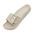thumbnail image 5 of Women's Adjustable Buckle Slides with Arch Support Comfort EVA Flat Sandals Soft Pillow Recovery Sandals Cloud Slides Lightweight Slip On Shower Shoes, 5 of 11