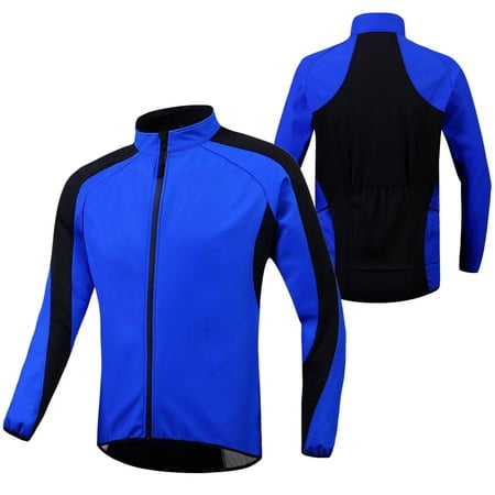 Winter Warm Cycling Jacket Waterproof Windproof Thicken Thermal Fleece Jacket Coat Bicycle Running Jacket for Men