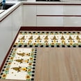 thumbnail image 2 of Kitchen Rugs Set of 2 Spring Sunflower Gnome Kitchen Mats Rugs Non Skid Washable Anti Fatiguee Black White Buffalo Plaid Water Absorption Doormat Carpet for Bedroom/Bathroom 17x30in+17x63in, 2 of 6