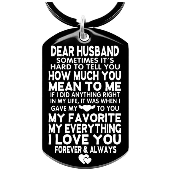 Allpeak Husband Valentines Day Romantic Keychain Gift from Wife