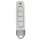 thumbnail image 1 of Control remoto de 4 teclas de plástico con código de clonación de 433 MHz para puerta de garaje (blanco), 1 of 4