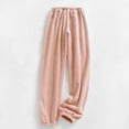 thumbnail image 5 of Ruimatai Women's Winter Fleece Pajama Pants with Pockets Soft Plush Thermal Lounge Bottoms Cozy Home Wear, 5 of 9