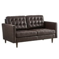 thumbnail image 2 of Modway Exalt Tufted Leather Loveseat in Brown, 2 of 8