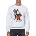 thumbnail image 2 of Devil Cartoon with Red Suspenders Men's Sweatshirt, 2 of 3