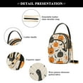 thumbnail image 5 of Leather Handbag Crossbody Bag Cartoon Halloween Pumpkins and Bats, 5 of 7