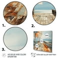 thumbnail image 3 of Designart "Perspective of the Coastal Pier III" Nautical & Beach Wall Art Print, 3 of 5