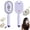 Purple, variant on Electric Spray Air Cushion Massage Comb, 3-in-1 Multifunctional Hairbrush-Nano Fine Mist Spray, Red Light Therapy, and Retractable Design, for Hair Care, Scalp Massage, Daily Styling(Pink)