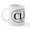 White, variant on CafePress - CLE Cleveland Mug - 11 oz Ceramic Mug - Novelty Coffee Tea Cup