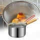 thumbnail image 1 of para freír profunda con colador de aceite, antiadherente, portátil, pequeña, con cesta para freír aros de cebolla, para cocinar en cocina., 1 of 8
