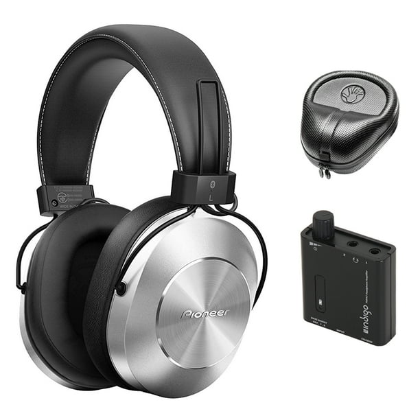 Pioneer Stereo Wireless Bluetooth Over Ear Headphones Silver Se Ms7bt S W Amplifier Bundle Includes Indigo Portable Headphone Amplifier W Bass Boost Eq Slappa Hardbody Headphone Case Walmart Com Walmart Com