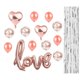thumbnail image 1 of Balloon Kit Love, 13 unidades, globos de mylar en forma de confeti en oro rosa, 1 of 1