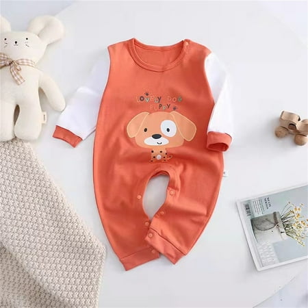 

Hunpta Infant Newborn Child Baby Boys Girls Long Sleeve Animals Cartoon Romper Cute Cotton Patchwork Jumpsuit Outfits Clothes