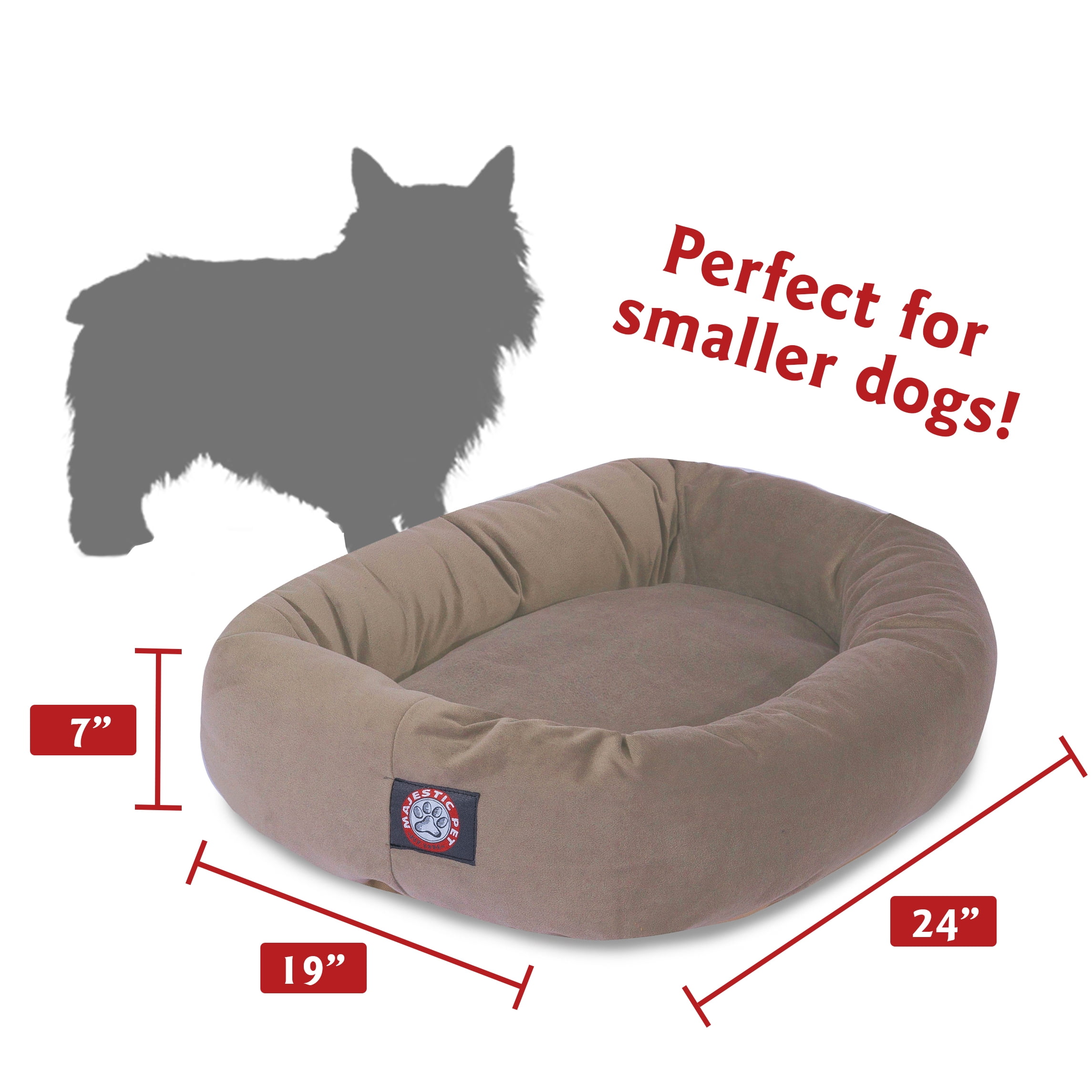 Majestic Pet | Suede Bagel Pet Bed For Dogs, Sage, Large - Walmart.com